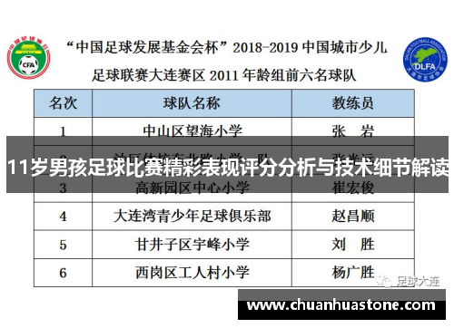 11岁男孩足球比赛精彩表现评分分析与技术细节解读